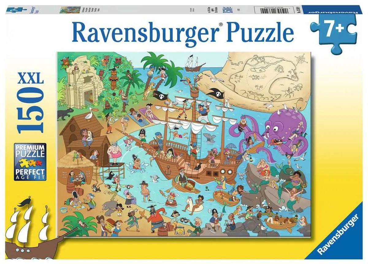 Ravensburger Pirateneiland Legpuzzel 150 XXL Stuks - Multicolor