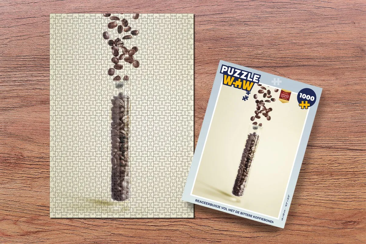PuzzleWow Legpuzzel Reageerbuisje - 1000 Stuks Multicolor