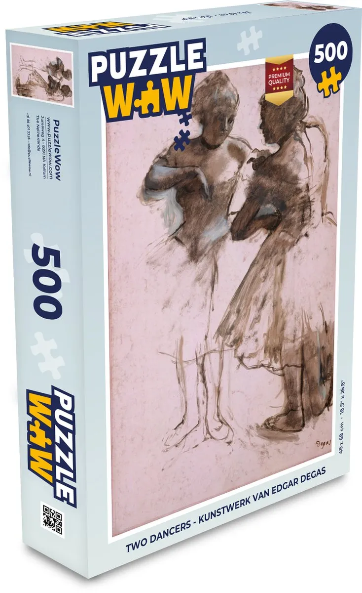 PuzzleWow Two Dancers Legpuzzel 500 Stuks - Multicolor