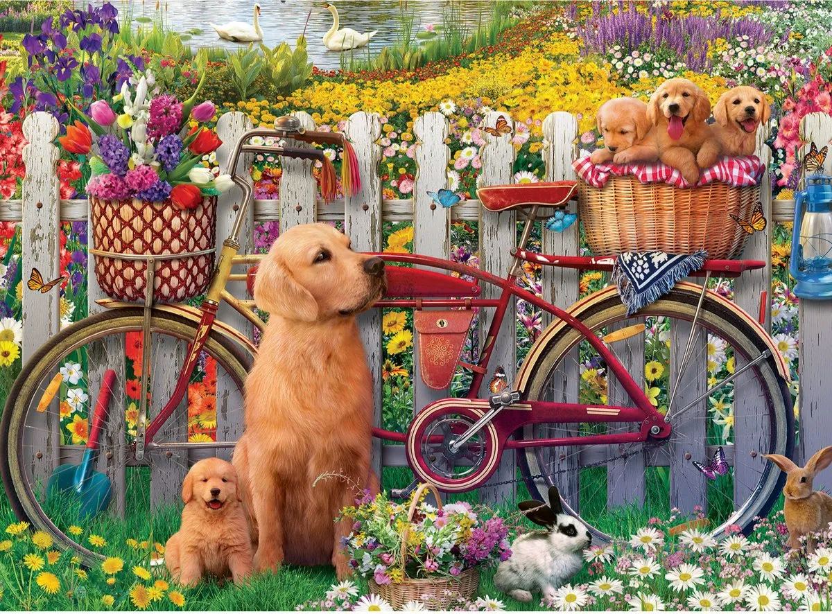 Ravensburger Honden in de Tuin Legpuzzel 500 Stuks - Multicolor