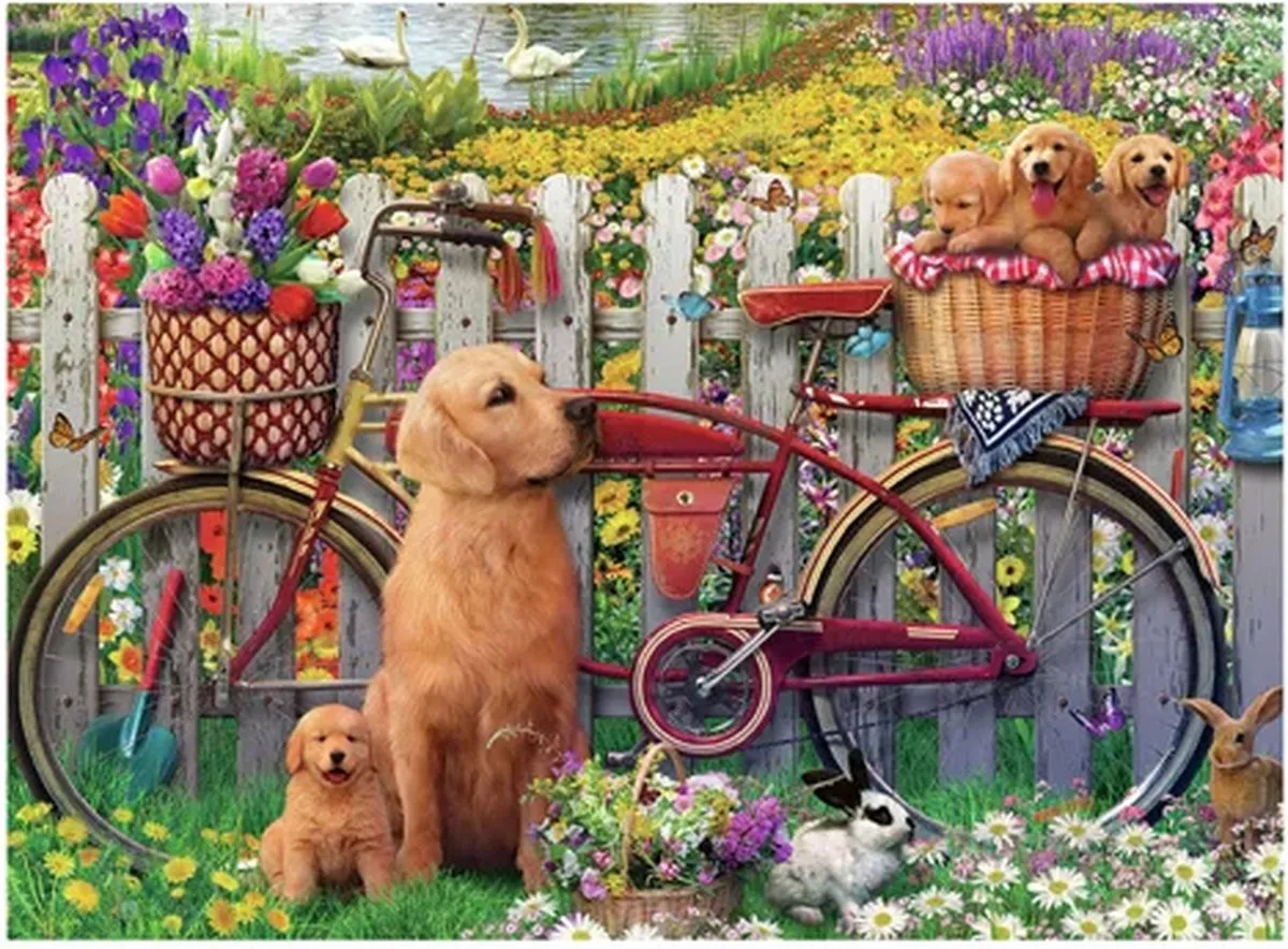 Ravensburger Honden in de Tuin Legpuzzel 500 Stuks - Multicolor