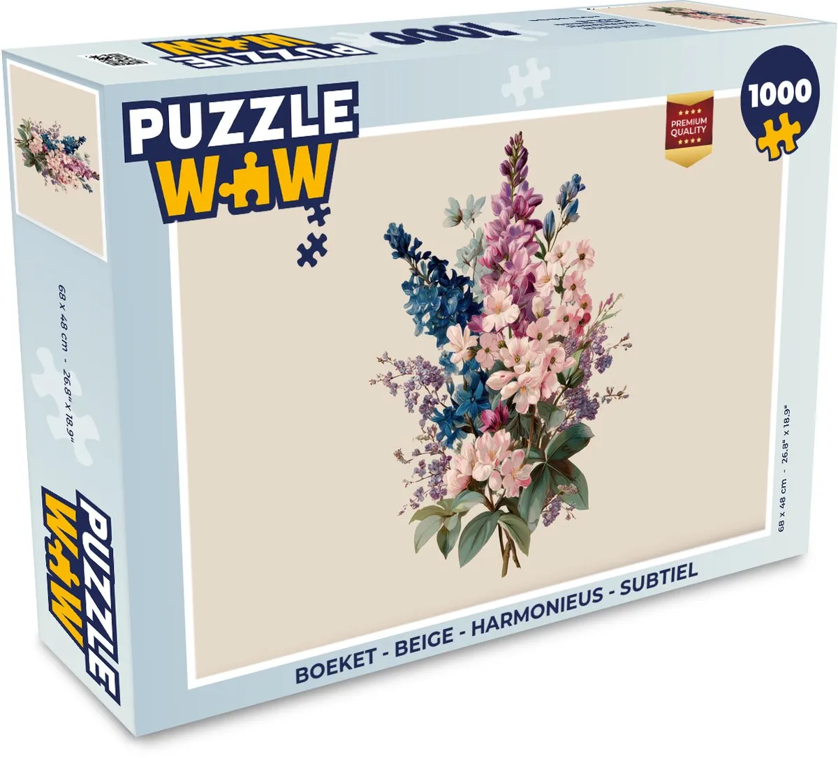 PuzzleWow Legpuzzel 1000 Stuks - Boeket Harmonieus