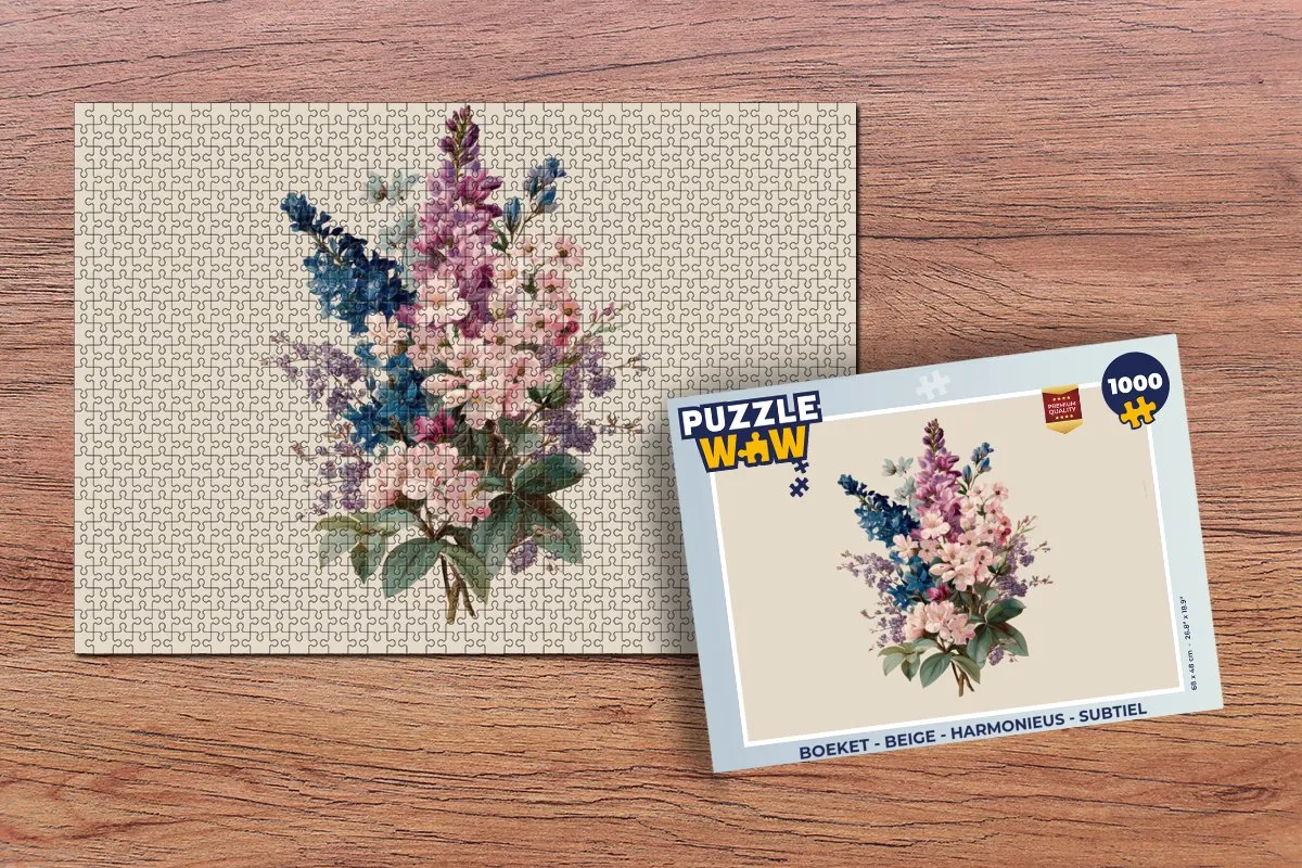 PuzzleWow Legpuzzel 1000 Stuks - Boeket Harmonieus
