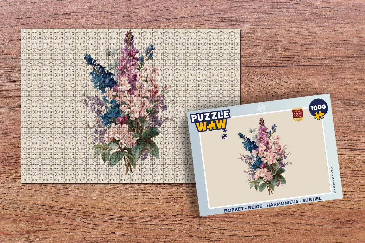 PuzzleWow Legpuzzel 1000 Stuks - Boeket Harmonieus