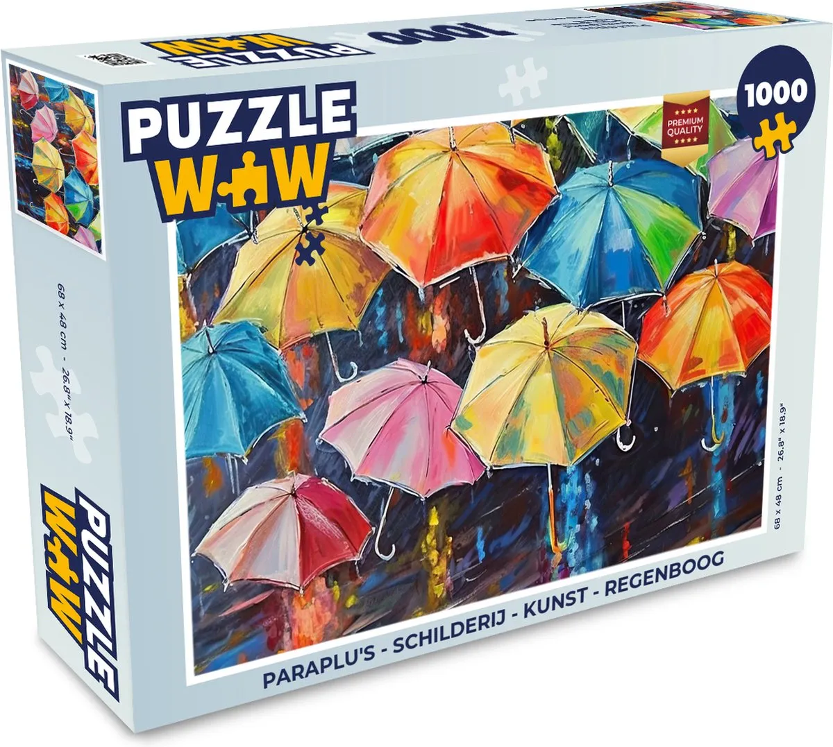 PuzzleWow Regenboog Legpuzzel 1000 Stuks