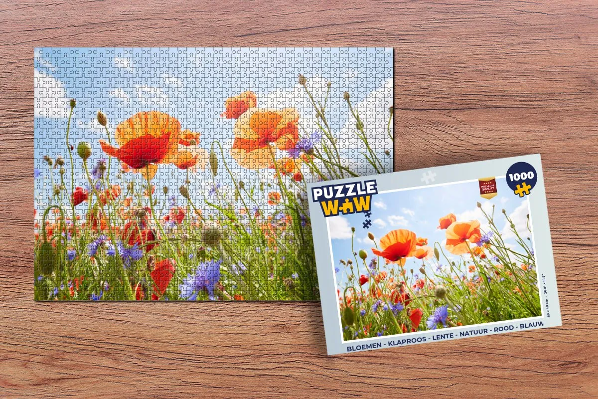 PuzzleWow Bloemen Legpuzzel 1000 Stuks - Multicolor