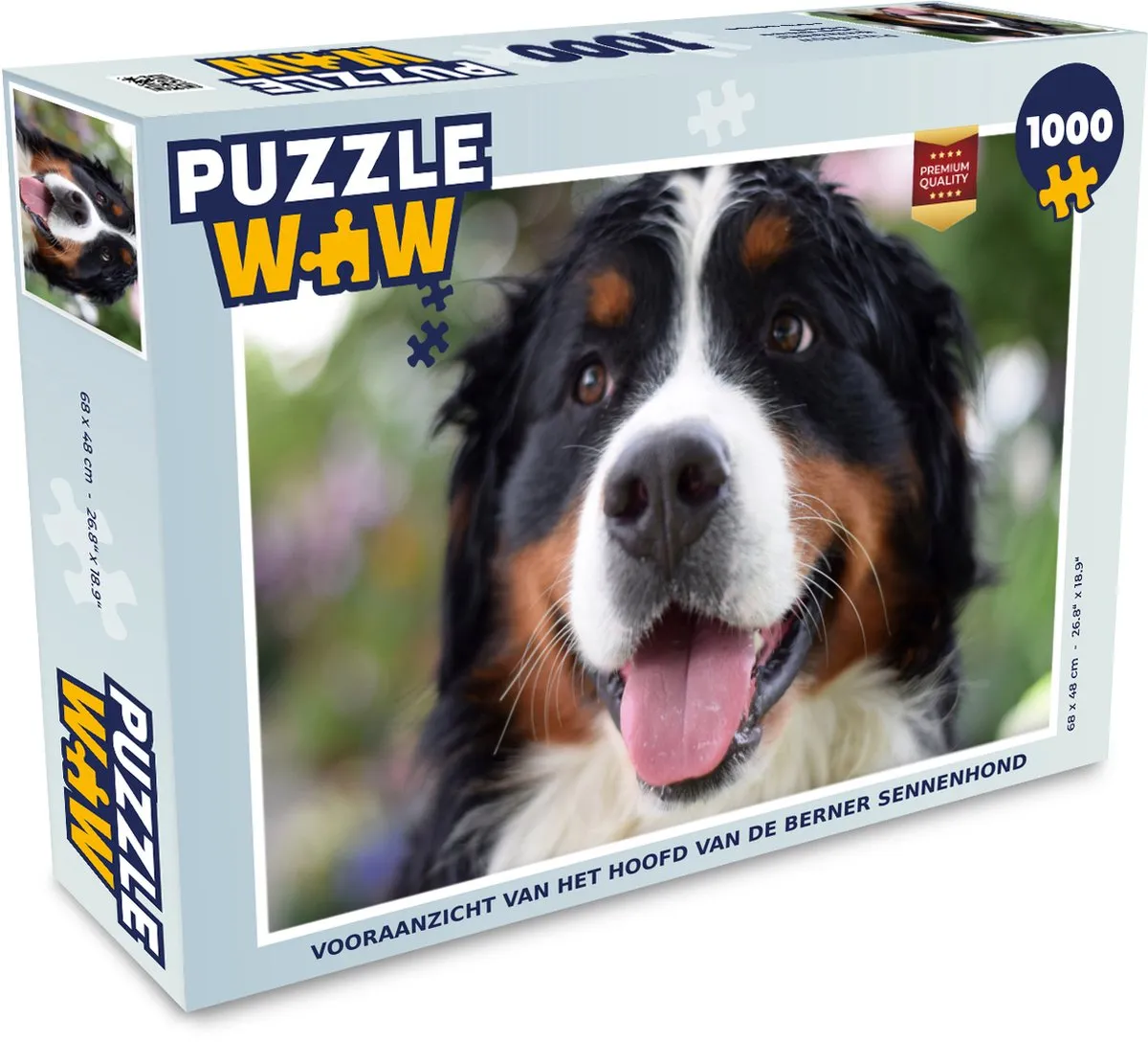 PuzzleWow Berner Sennenhond Legpuzzel 1000 Stuks
