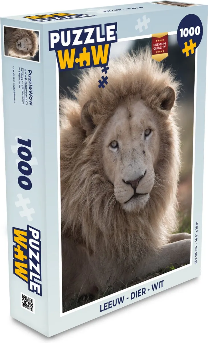 PuzzleWow Leeuw Legpuzzel 1000 Stuks