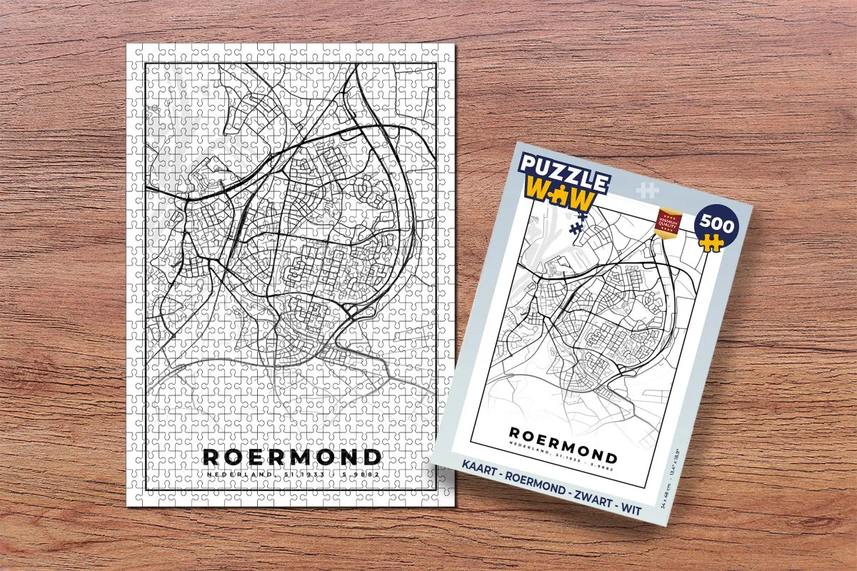 PuzzleWow Roermond Legpuzzel 500 Stuks - Multicolor