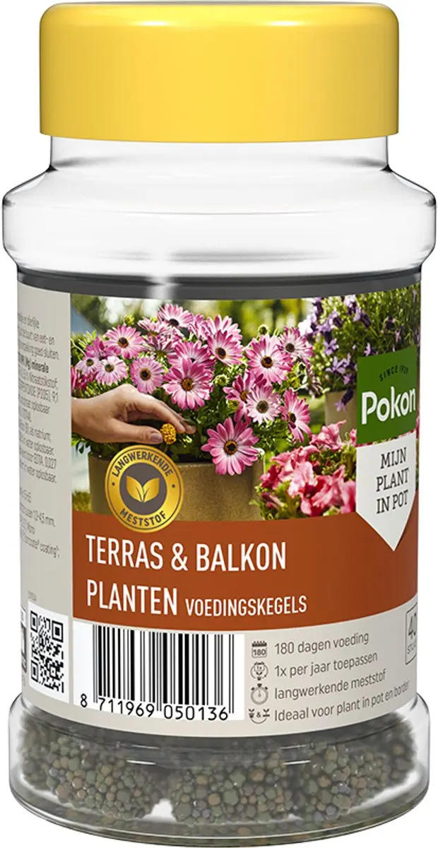 Pokon Voedingskegels Terras & Balkonplanten - 40 Stuks - afbeelding 2 van 6