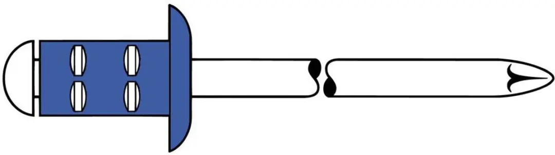 GESIPA Blindklinknagel PolyGrip® Nagelas d x l 3,2 x 11 mm