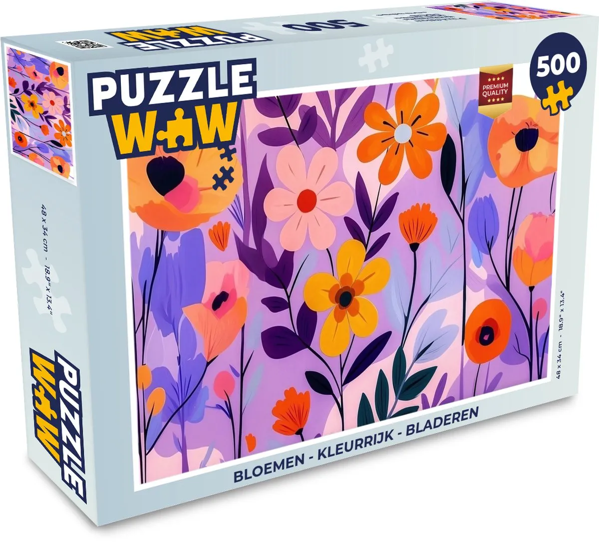 PuzzleWow Bloemen Legpuzzel 500 Stuks