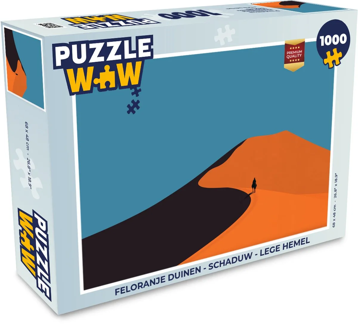 PuzzleWow Feloranje Duinen Legpuzzel 1000 Stuks