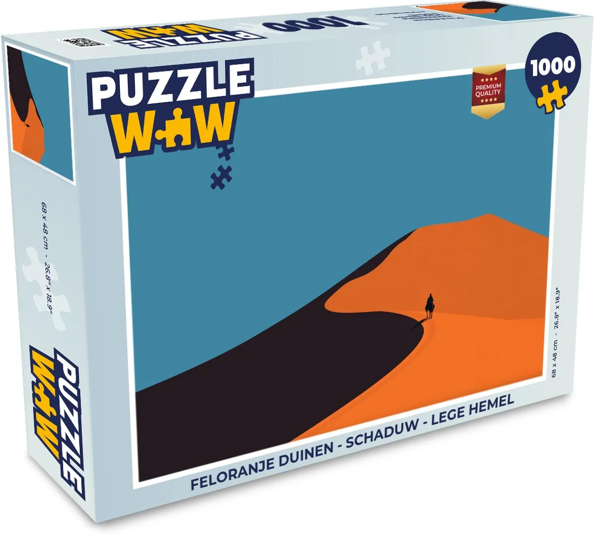 PuzzleWow Feloranje Duinen Legpuzzel 1000 Stuks