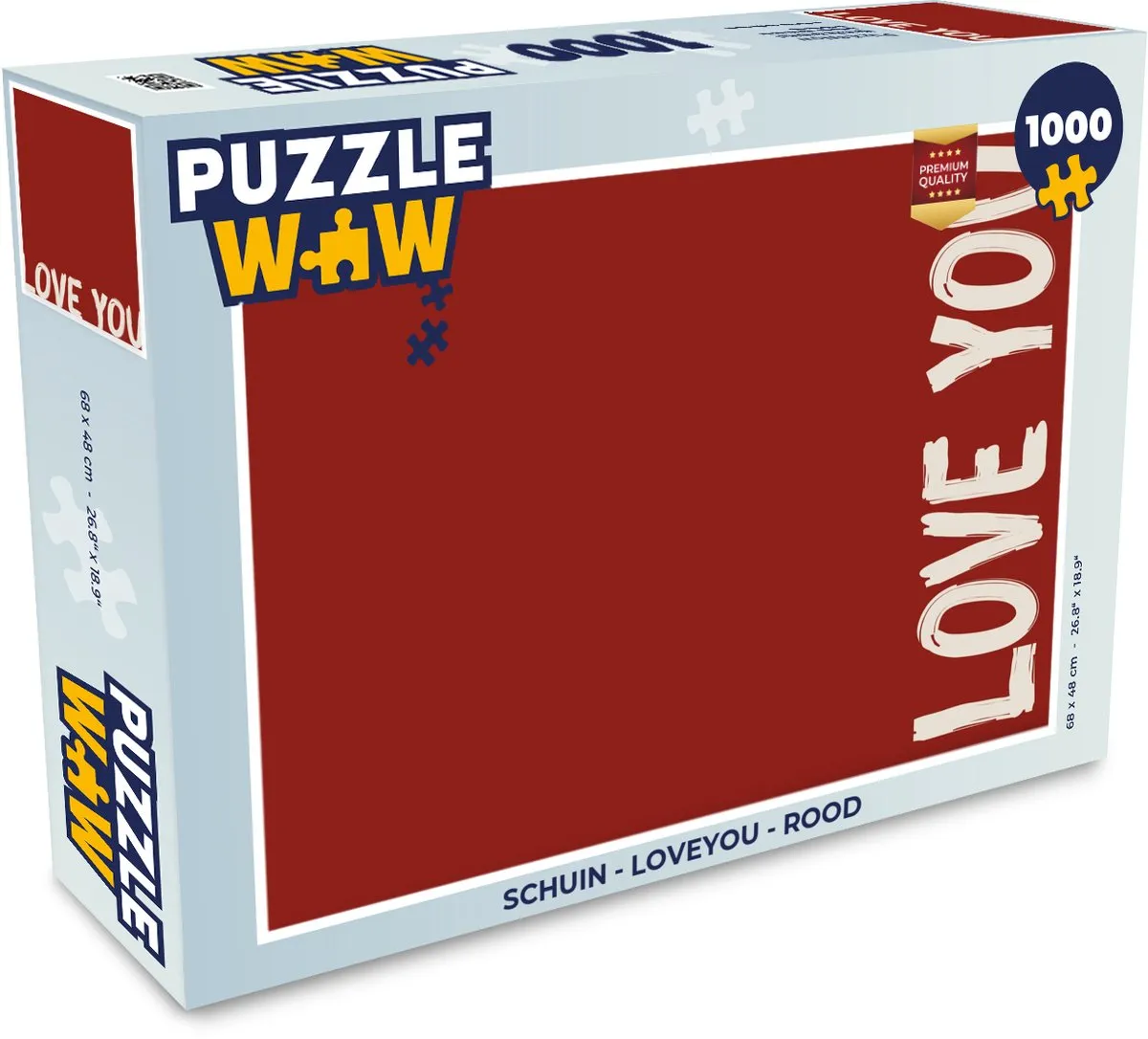 PuzzleWow Loveyou Legpuzzel 1000 Stuks