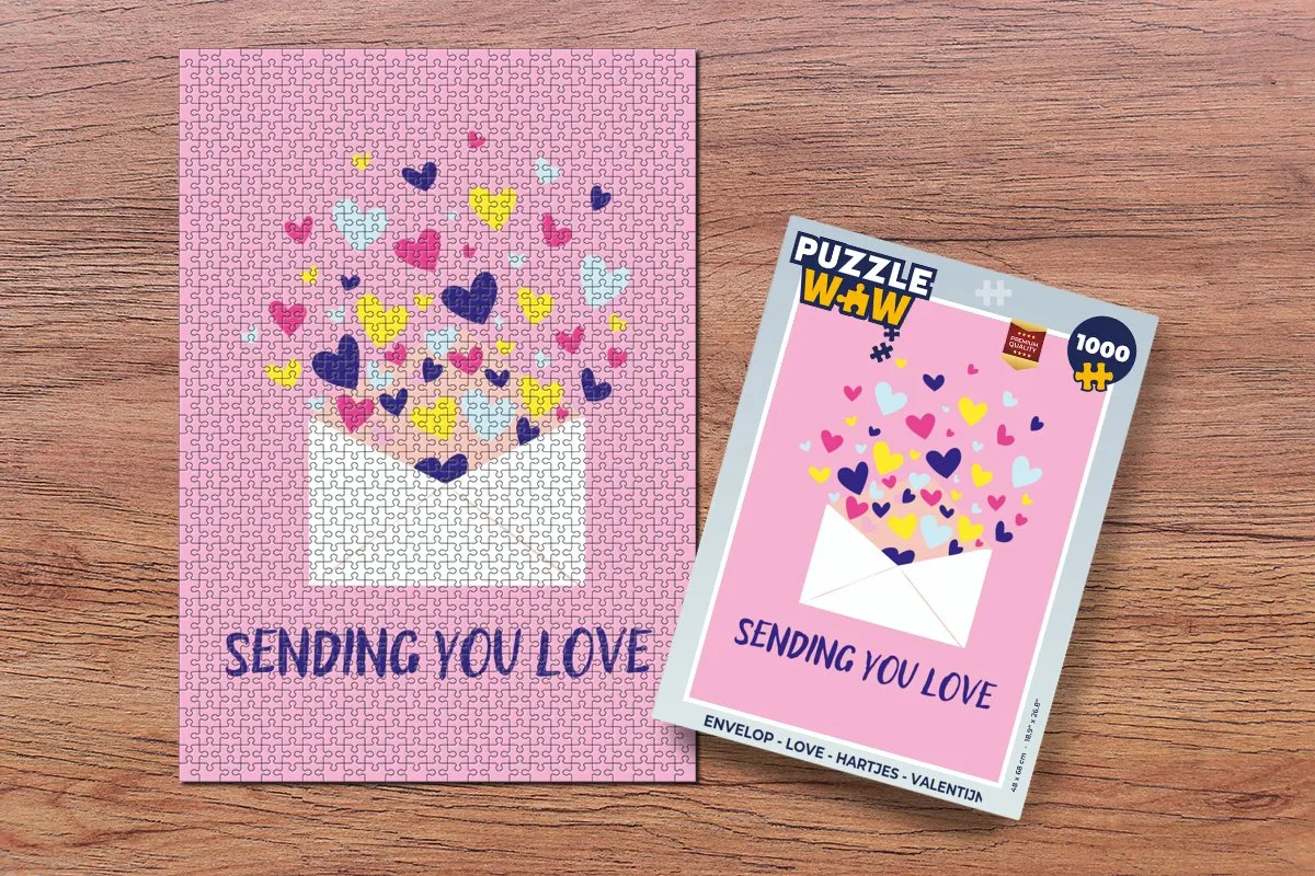 PuzzleWow Love Hartjes Puzzel 1000 Stuks - MPN 8721169378107