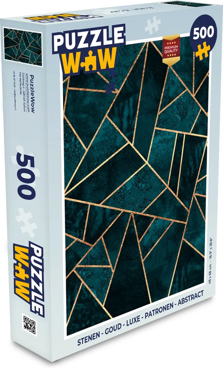PuzzleWow Abstract Legpuzzel 500 Stuks - Multicolor
