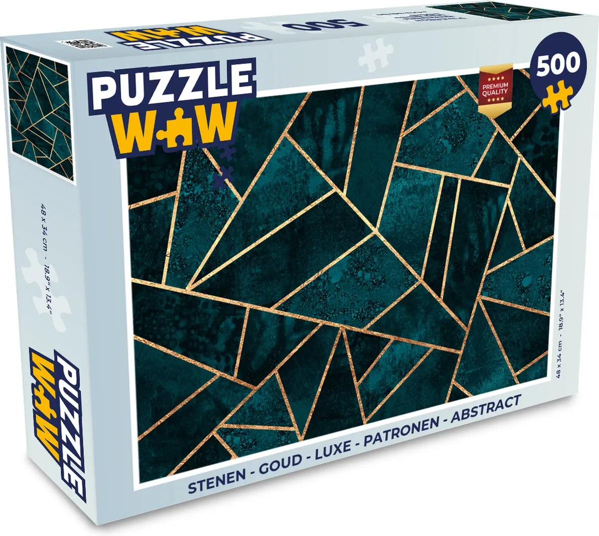 PuzzleWow Abstract Legpuzzel 500 Stuks - Multicolor