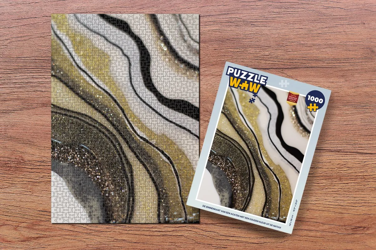 PuzzleWow Edelsteen Abstract Legpuzzel 1000 Stuks - Multicolor