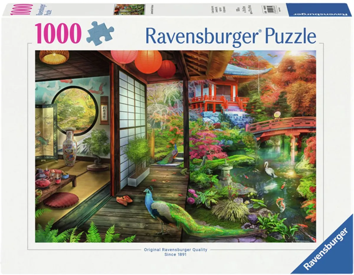 Ravensburger Theehuis in Japanse Tuin Puzzel 1000 Stuks - Multicolor
