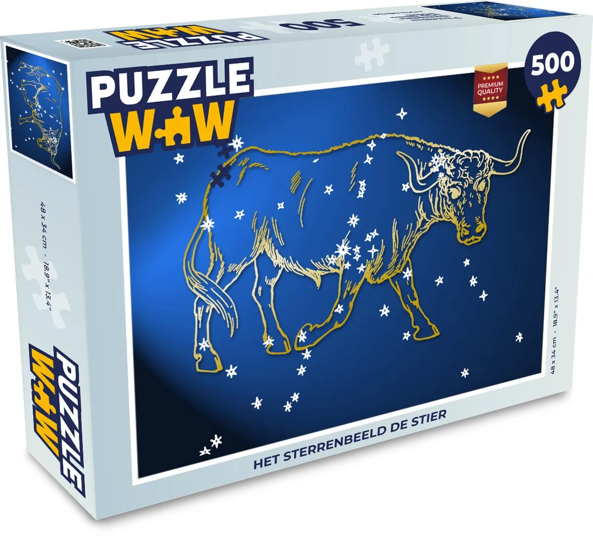 PuzzleWow Sterrenbeeld Stier Legpuzzel 500 Stuks