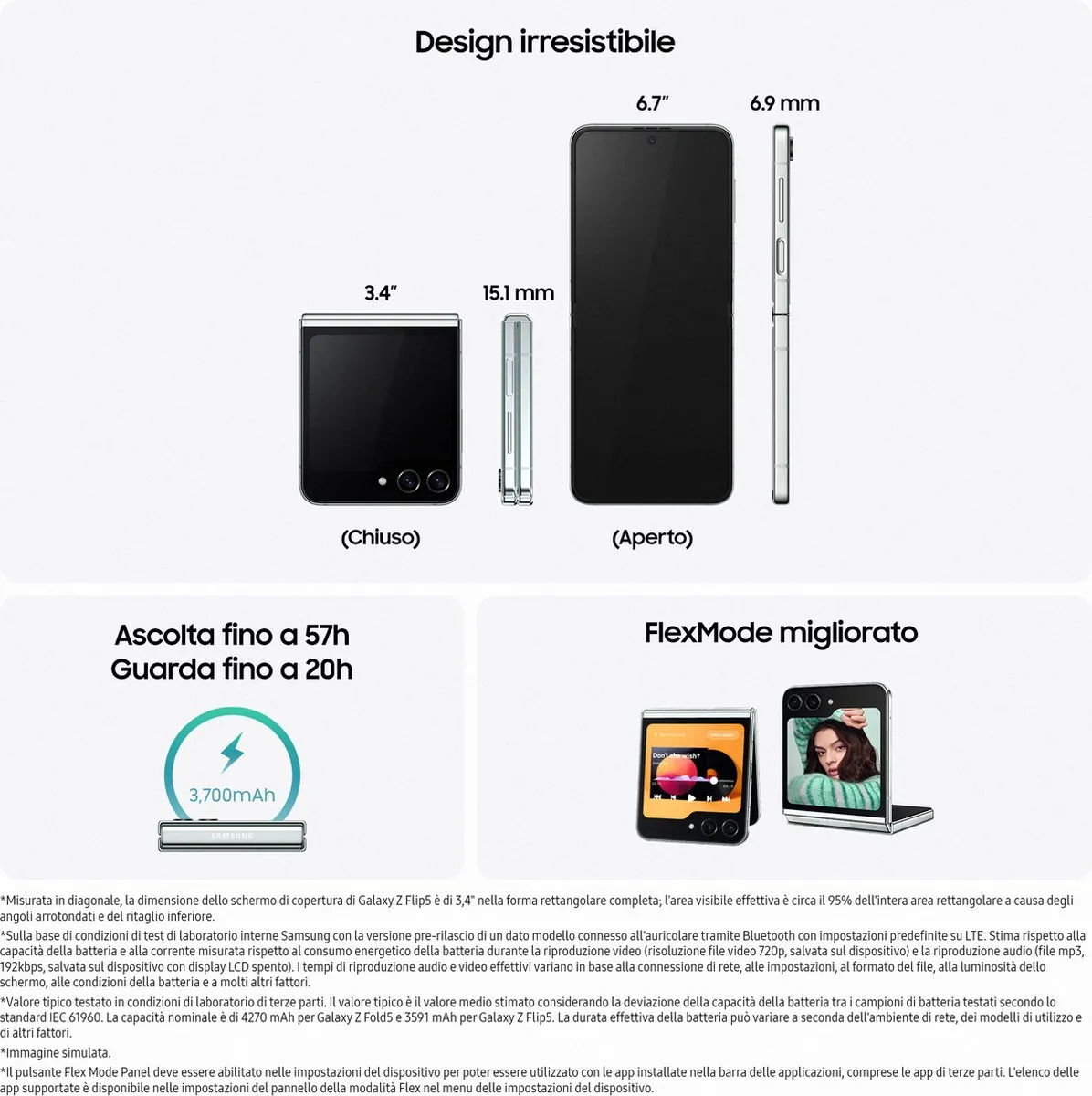 Samsung Galaxy Z Flip5 SM-F731BZAGEUB - 256GB - Zwart