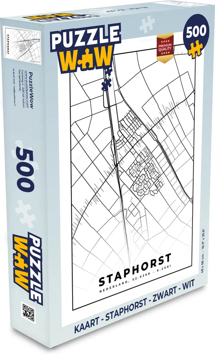 PuzzleWow Staphorst Legpuzzel 500 Stuks