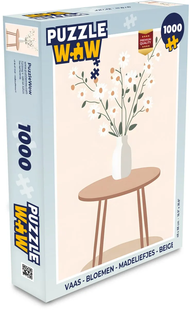 PuzzleWow Madeliefjes Legpuzzel 1000 Stuks