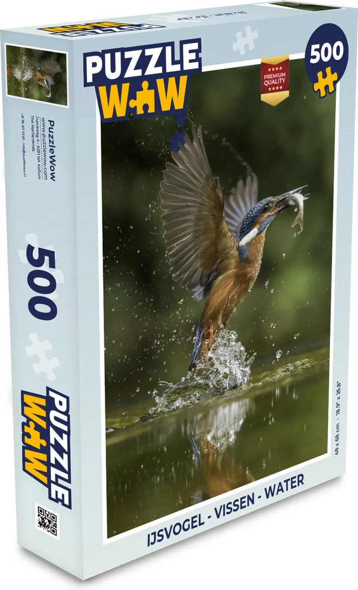 PuzzleWow IJsvogel Legpuzzel 500 Stuks