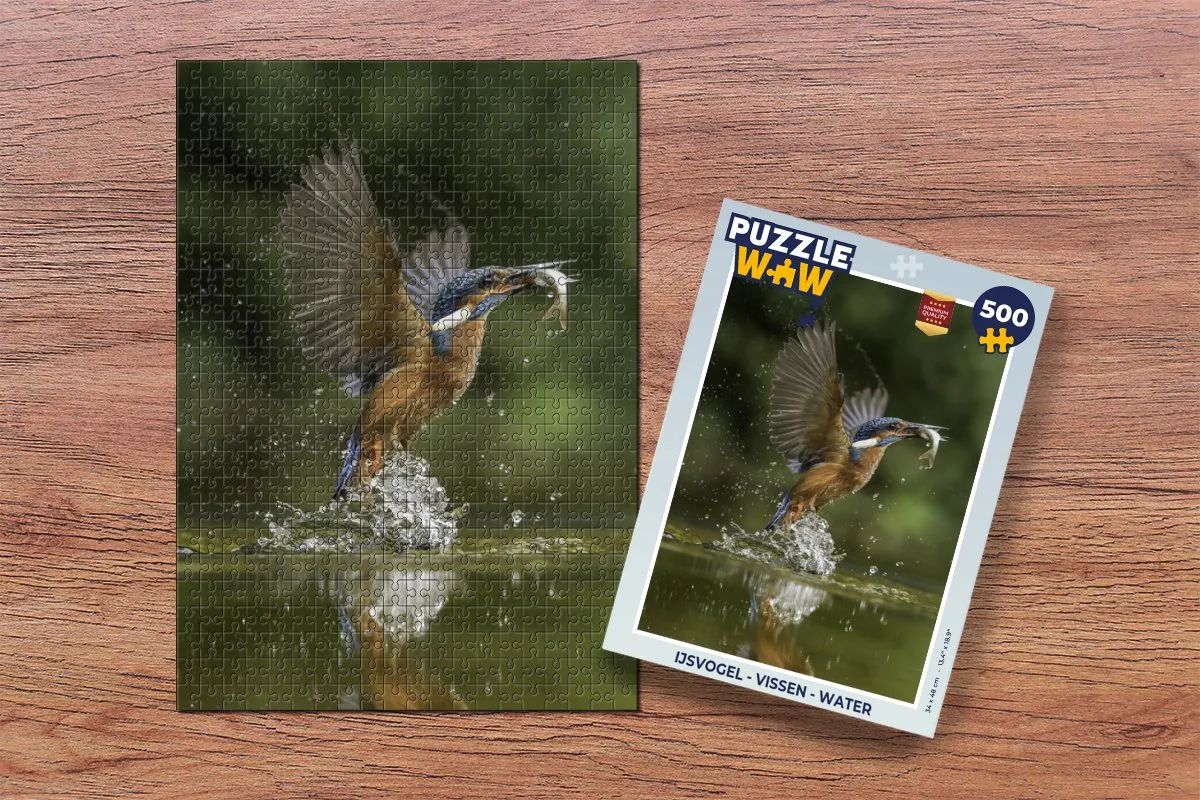 PuzzleWow IJsvogel Legpuzzel 500 Stuks - Multicolor
