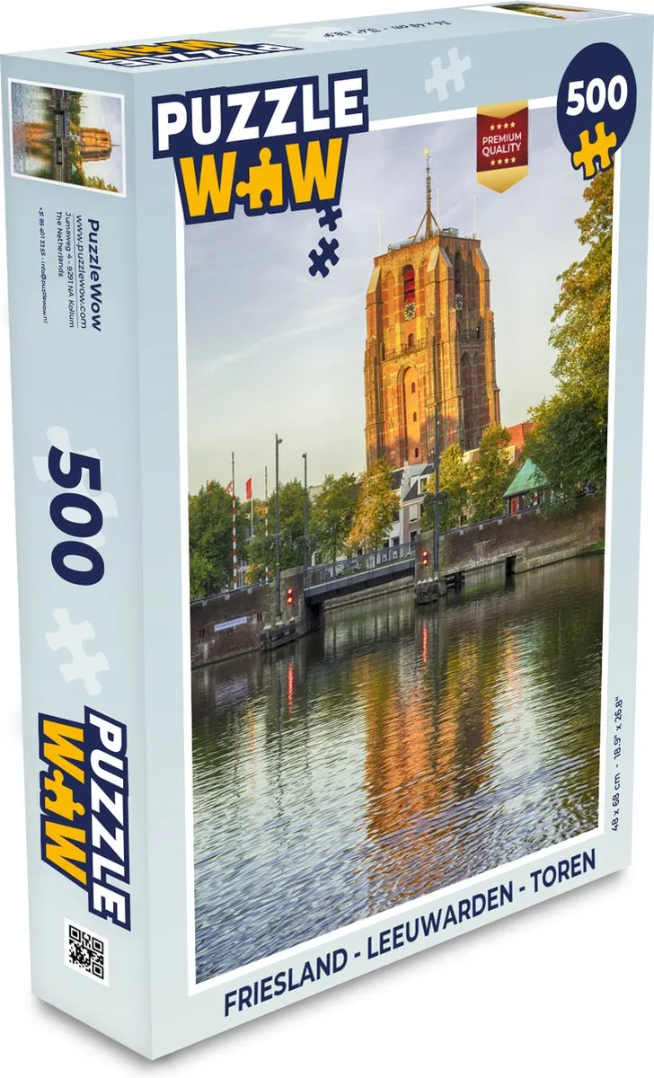 PuzzleWow Friesland Leeuwarden Legpuzzel 500 Stuks