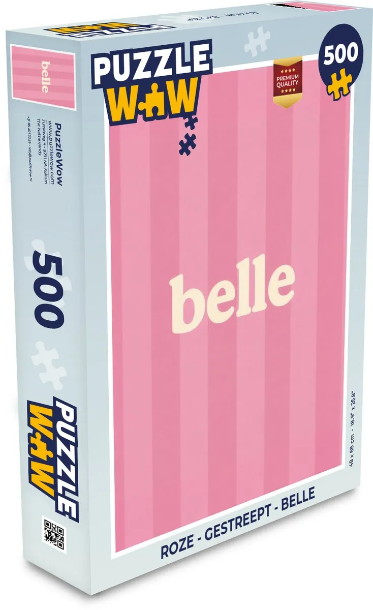 PuzzleWow Belle Legpuzzel 500 Stuks