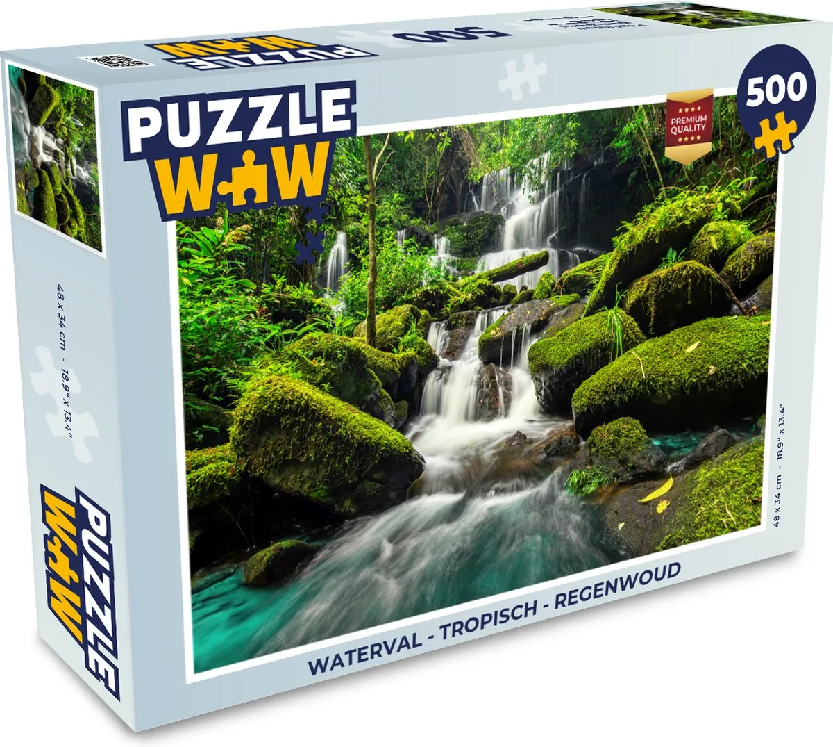 PuzzleWow Waterval Legpuzzel 500 Stuks
