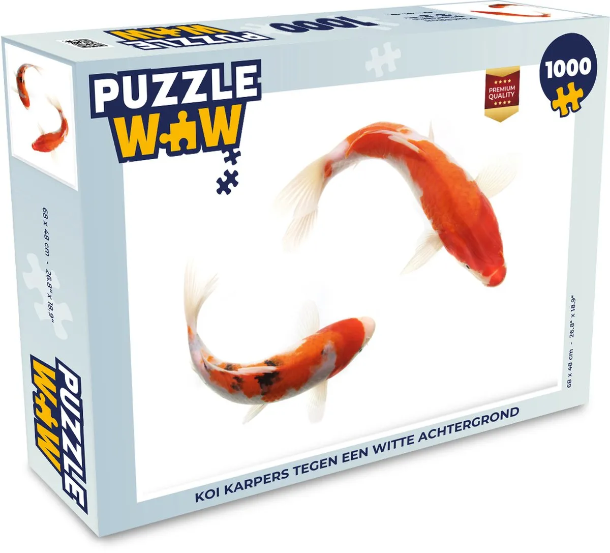 PuzzleWow Legpuzzel Koi Karpers 1000 Stuks - Multicolor