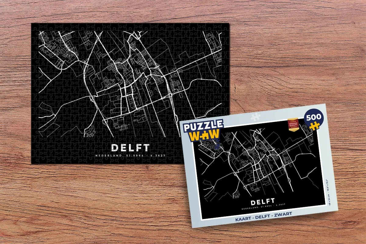 PuzzleWow Delft Puzzel 500 Stuks - Multicolor