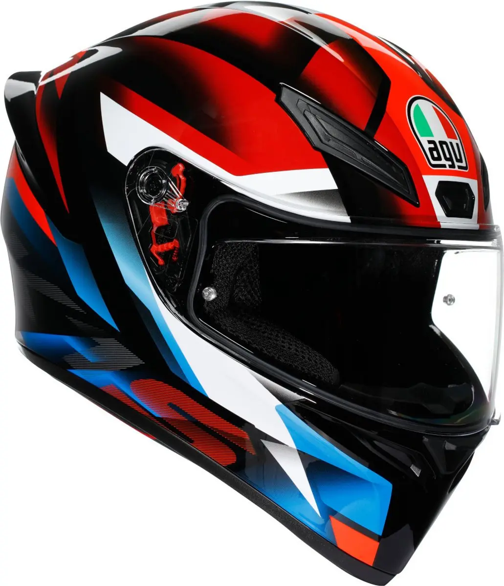 AGV K1 S Fastlap Zwart Rood Blauw Integraalhelm
