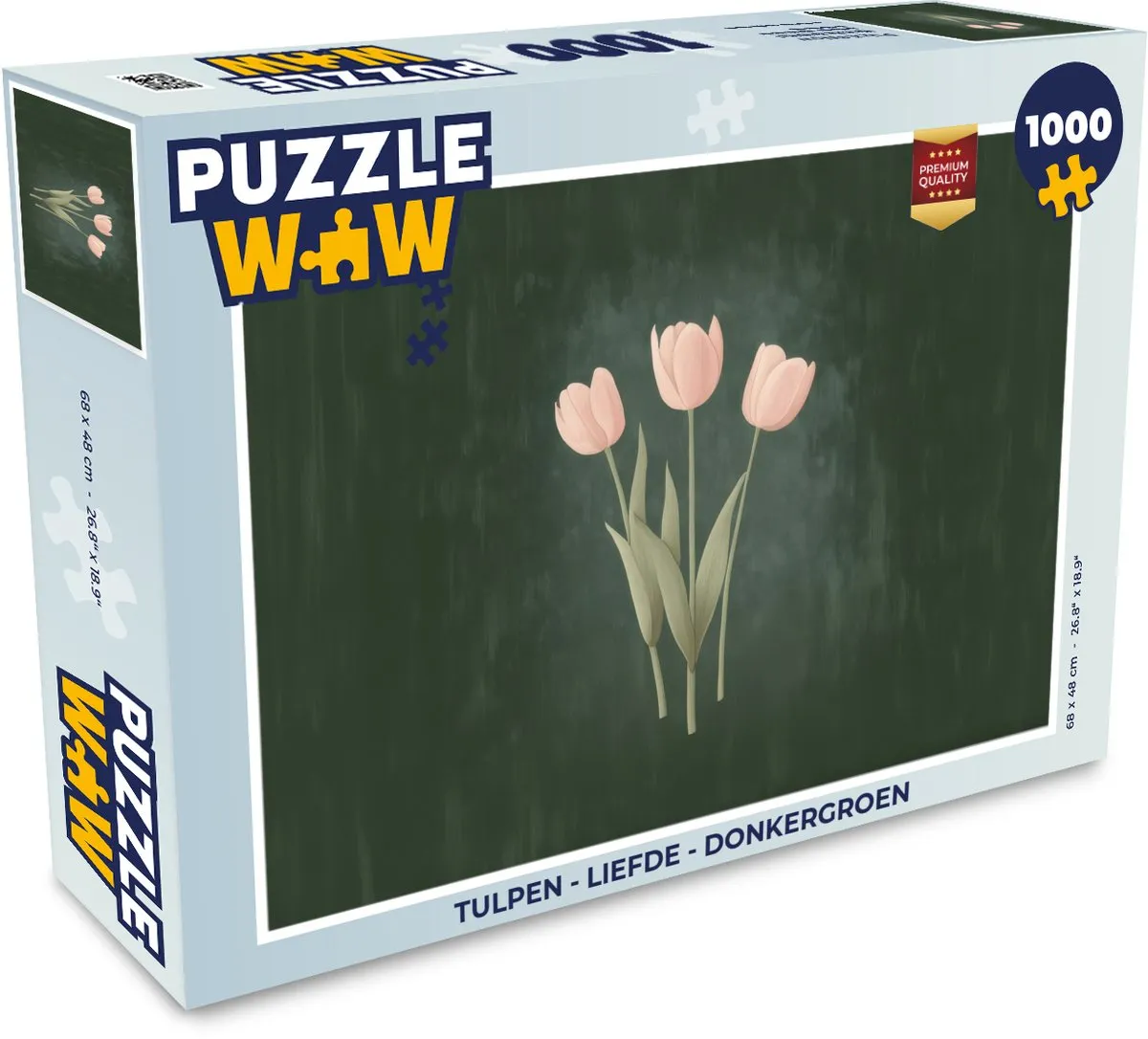 PuzzleWow Tulpen Liefde Legpuzzel 1000 Stuks
