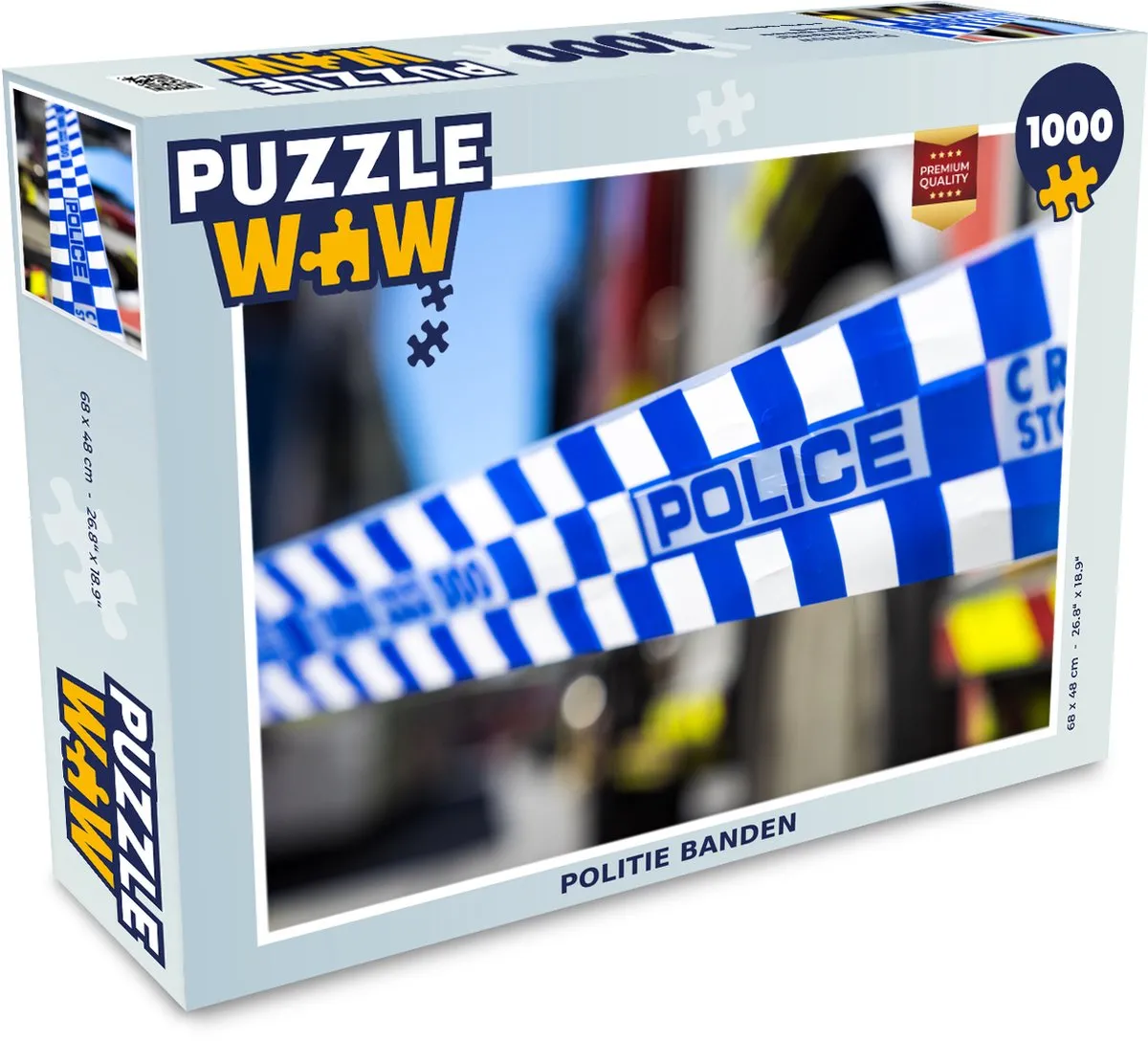 PuzzleWow Politie Banden Legpuzzel 1000 Stuks