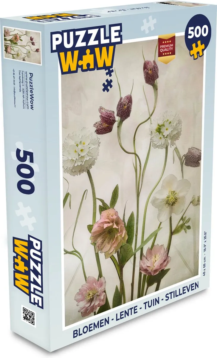 PuzzleWow Bloemen Legpuzzel 500 Stuks