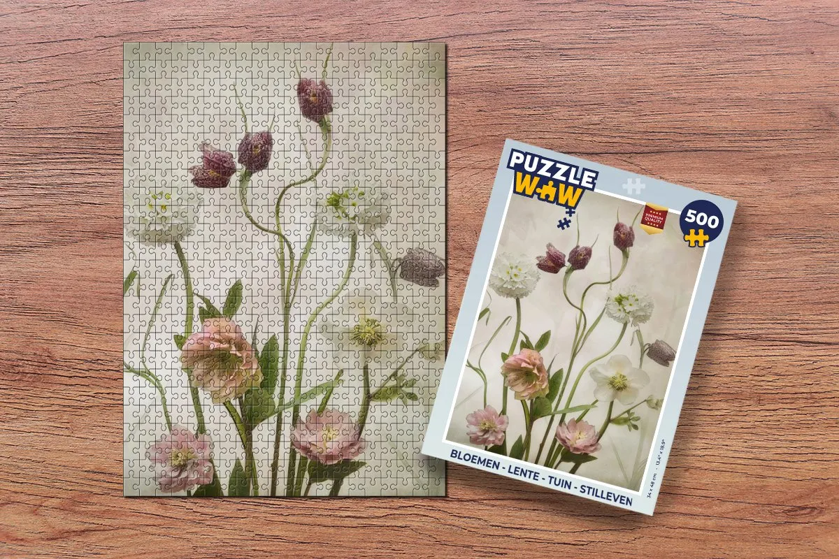 PuzzleWow Bloemen Legpuzzel 500 Stuks - Multicolor