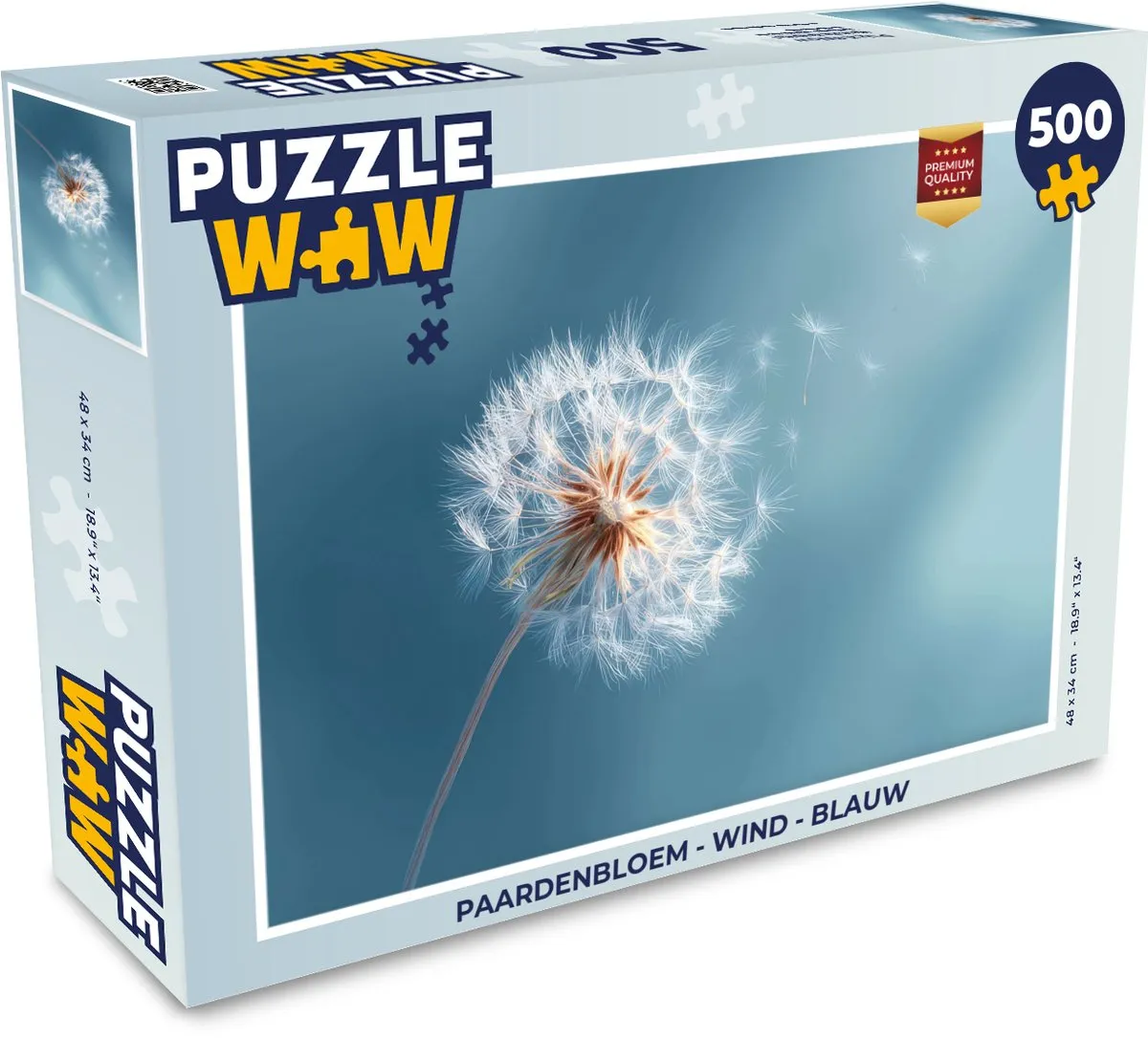 PuzzleWow Paardenbloem Wind 500 Stuks