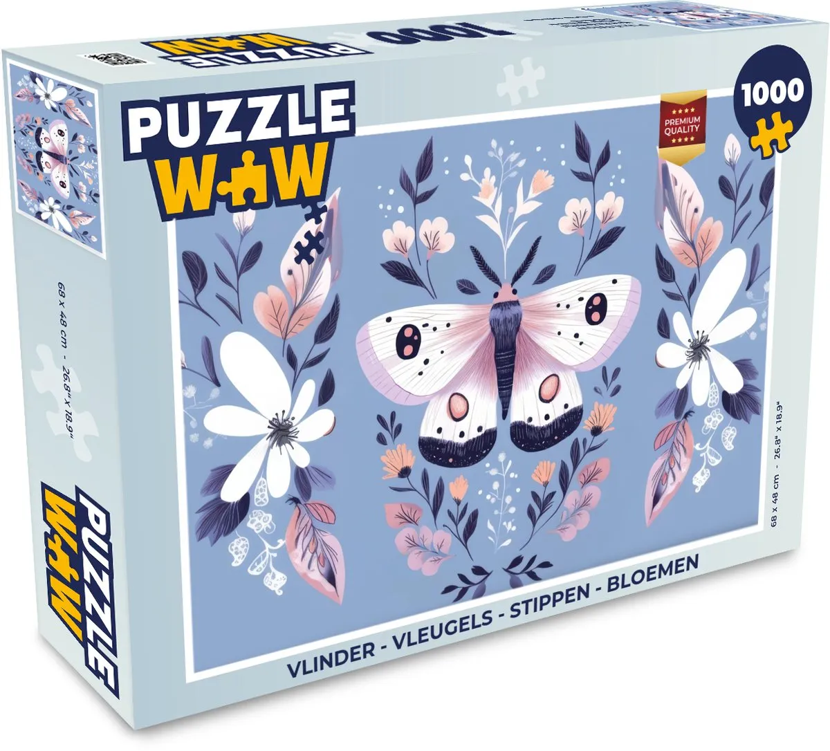 PuzzleWow Vlinder Legpuzzel 1000 Stuks