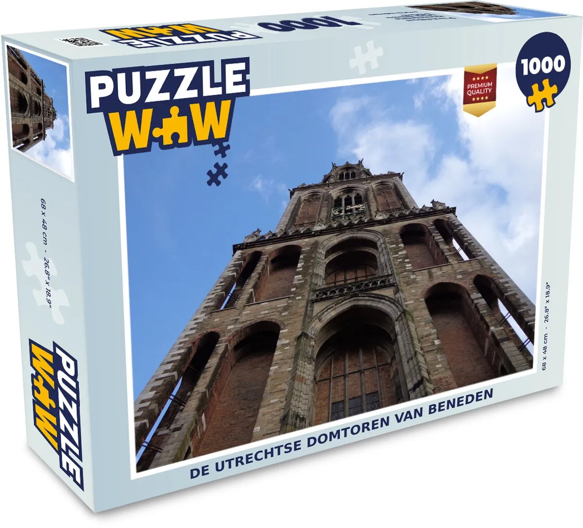PuzzleWow Domtoren Utrecht Lucht Legpuzzel 1000 Stuks