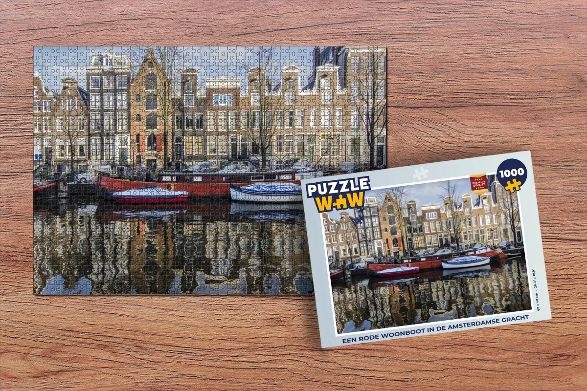 PuzzleWow Legpuzzel Amsterdamse Gracht 1000 Stuks