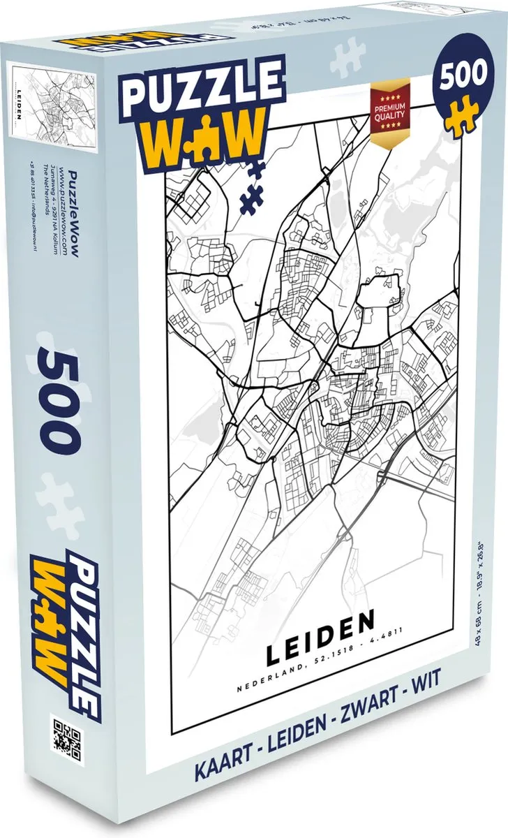 PuzzleWow Leiden Legpuzzel 500 Stuks