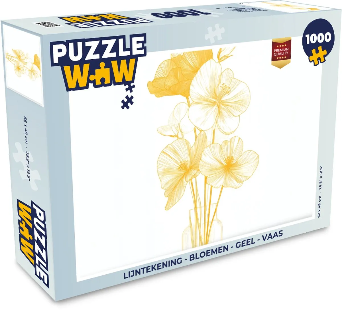 PuzzleWow Bloemen Legpuzzel 1000 Stuks