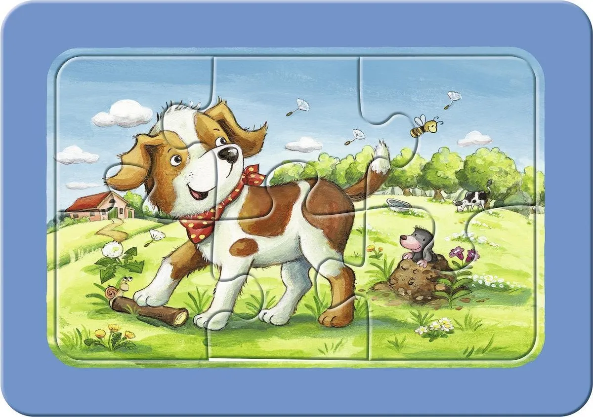 Ravensburger Mijn Dierenvriendjes My First Puzzels 3x6 Stuks - Multicolor