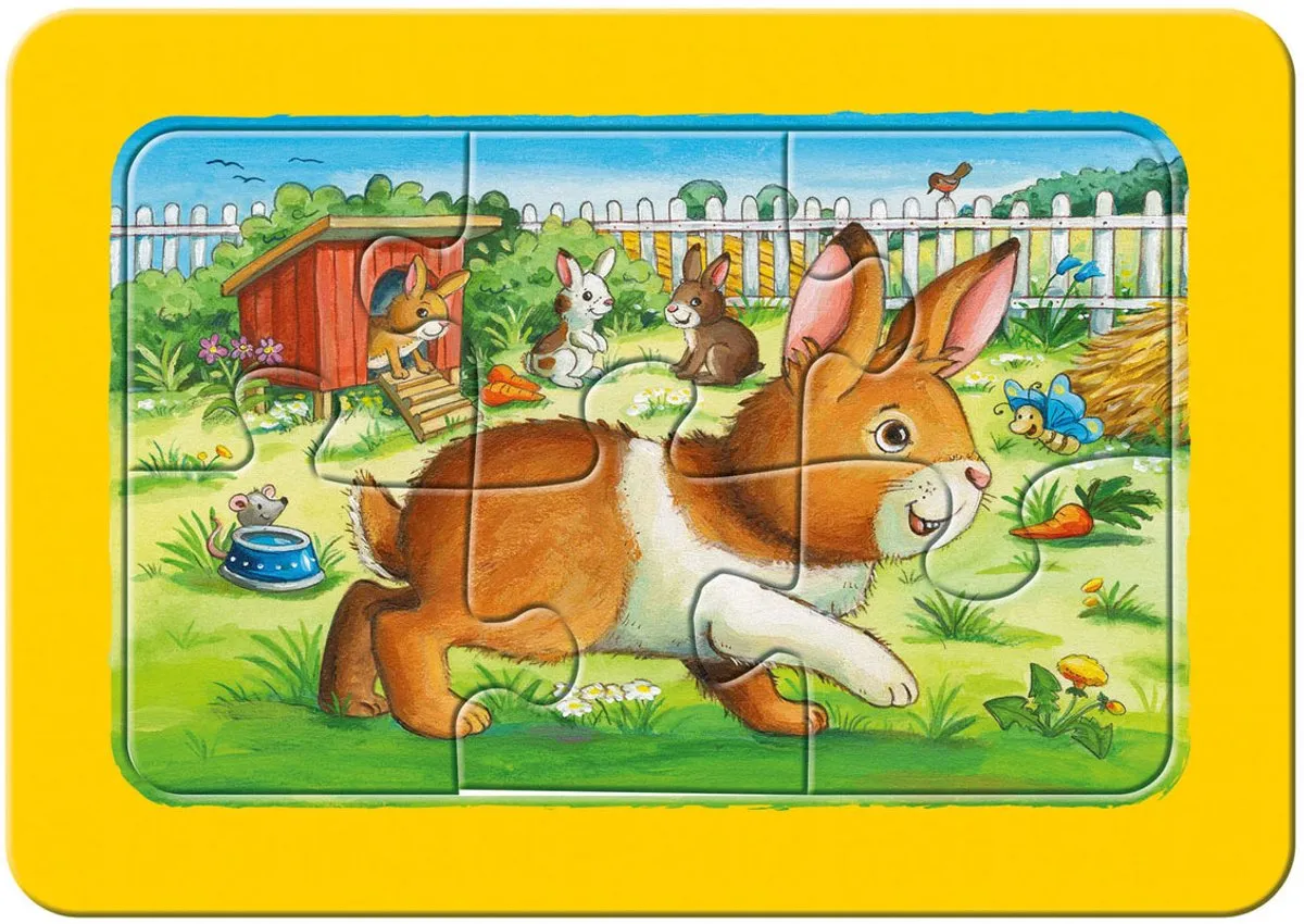 Ravensburger Mijn Dierenvriendjes My First Puzzels 3x6 Stuks - Multicolor