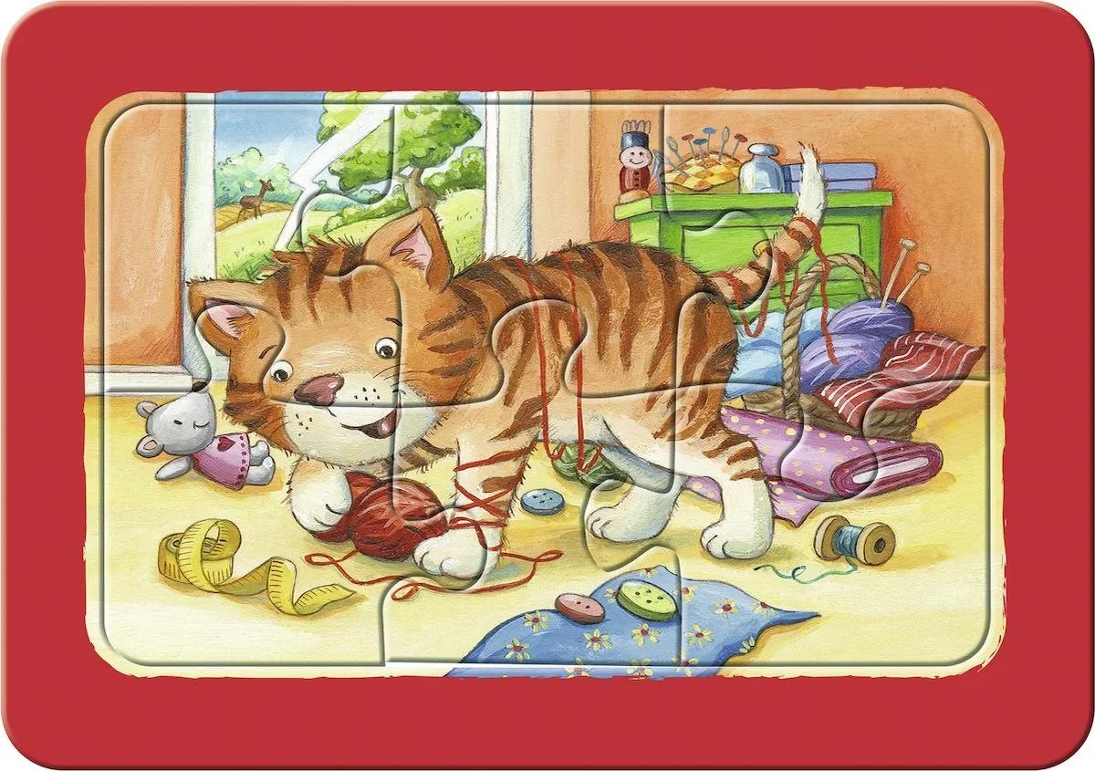 Ravensburger Mijn Dierenvriendjes My First Puzzels 3x6 Stuks - Multicolor