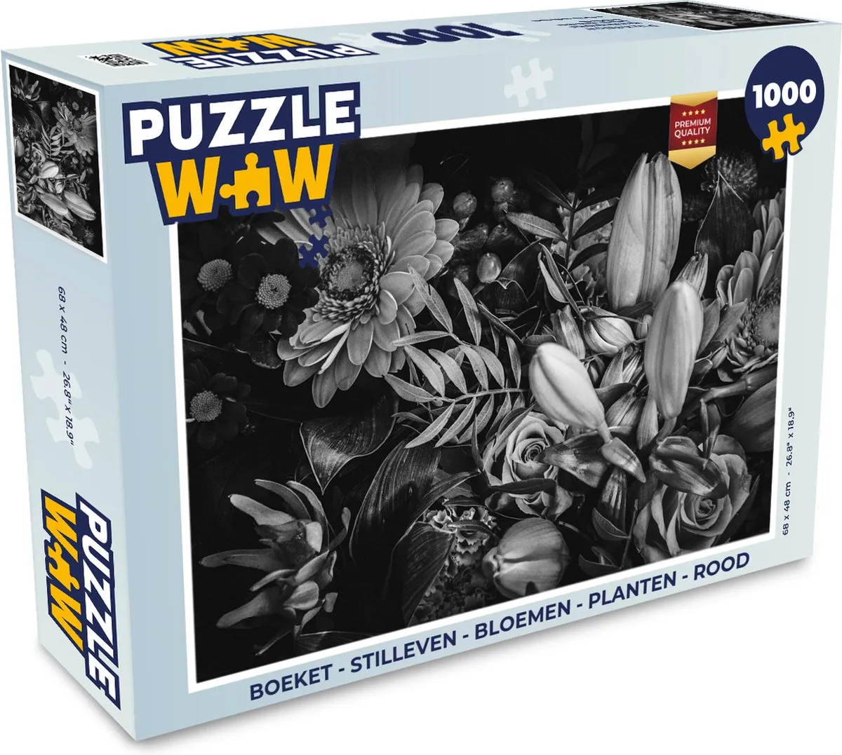 PuzzleWow Stilleven Bloemen Legpuzzel 1000 Stuks
